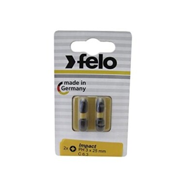 Felo 07157 63611 Phillips 3 x 1'' Impact Bit - 2 per pkg PH3