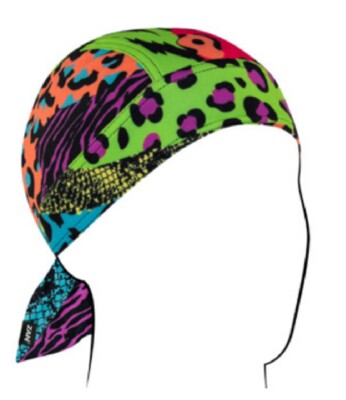 Tie Dye Rainbow Zebra Spots Snake Skin Cotton Doo Rag Head Wrap Biker Durag Cap
