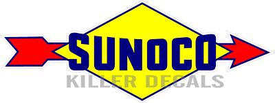 12'' SUNOCO 1939-59 GASOLINE GAS PUMP OIL TANK DECAL DX a