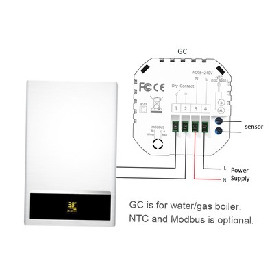 95-240V WiFi Smart Thermostat 7-Day Programmable Voice/APP Control BHT-8000