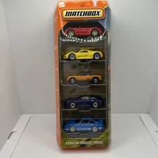 Matchbox NEW For 2025 Porsche Heroes 5 Pack 911 GT3, 918, 914, 911 Targa, Cabrio