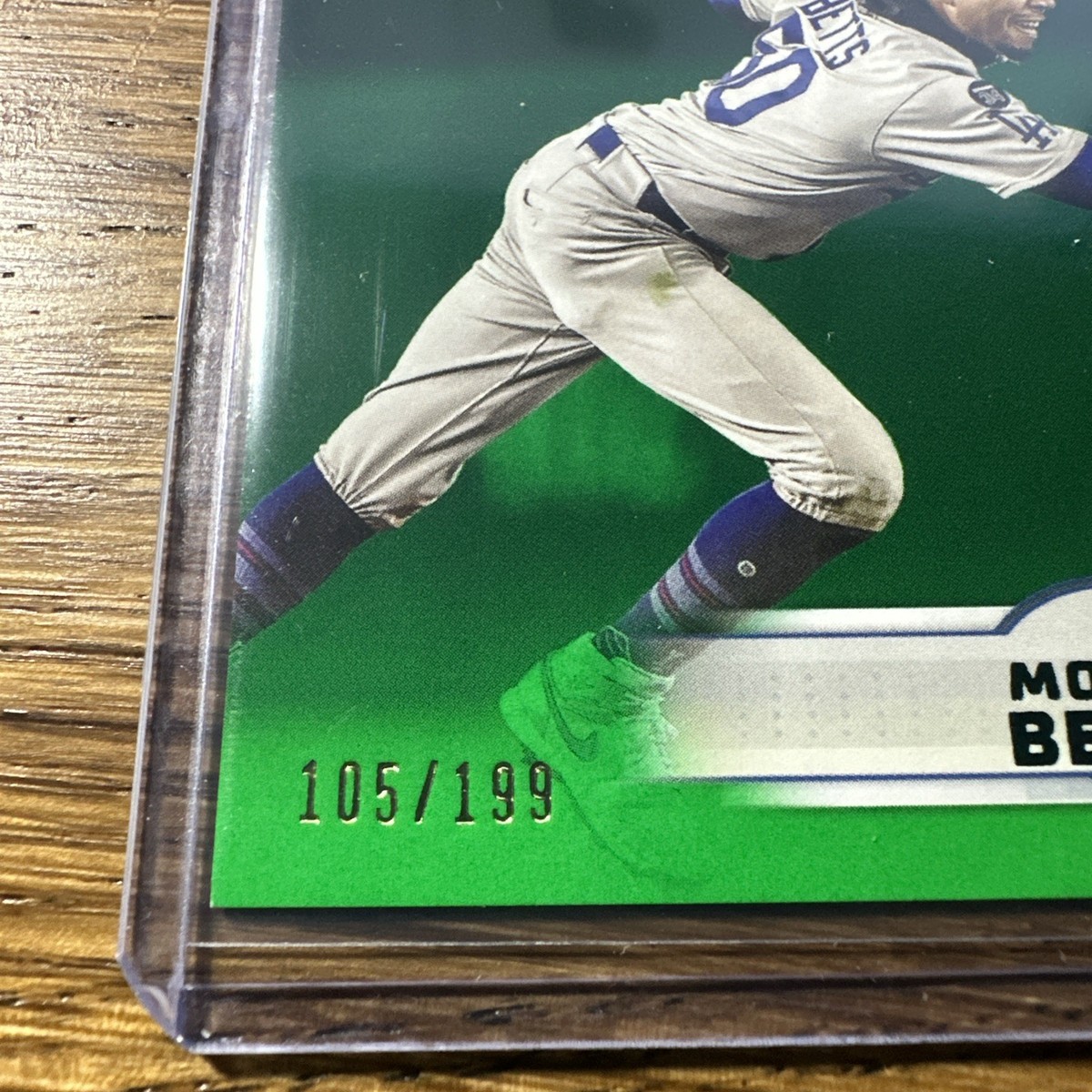 2025 Topps Stadium Club Mookie Betts Green Foil Parallel /199 LA