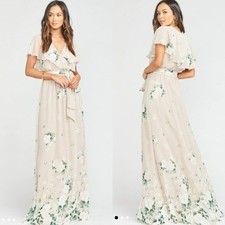 Show Me Your Mumu NWT Sz L Audrey Maxi Dress in Bouquet Toss