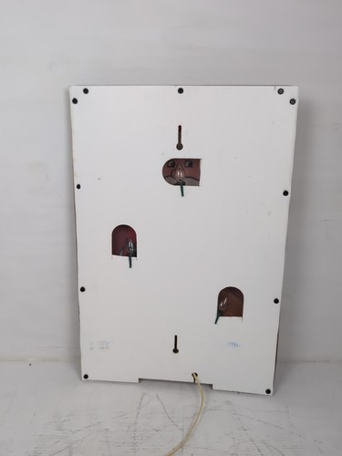 Vintage farbige hängende Weihnachtsmann/Weihnachtslicht Deko - funktioniert!! 24" x 16" - Bild 3 von 6