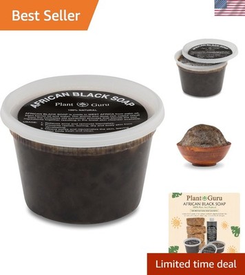 Rejuvenating African Black Soap Paste 16 oz. - Moisturizer for All Skin Types