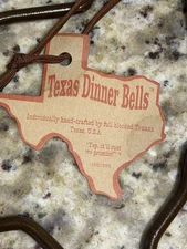 Texas State Shape Dinner Bell Souvenir
