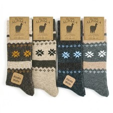2 Pairs Unisex Alpaca Socks | Thermal Wool Socks for Men and Women