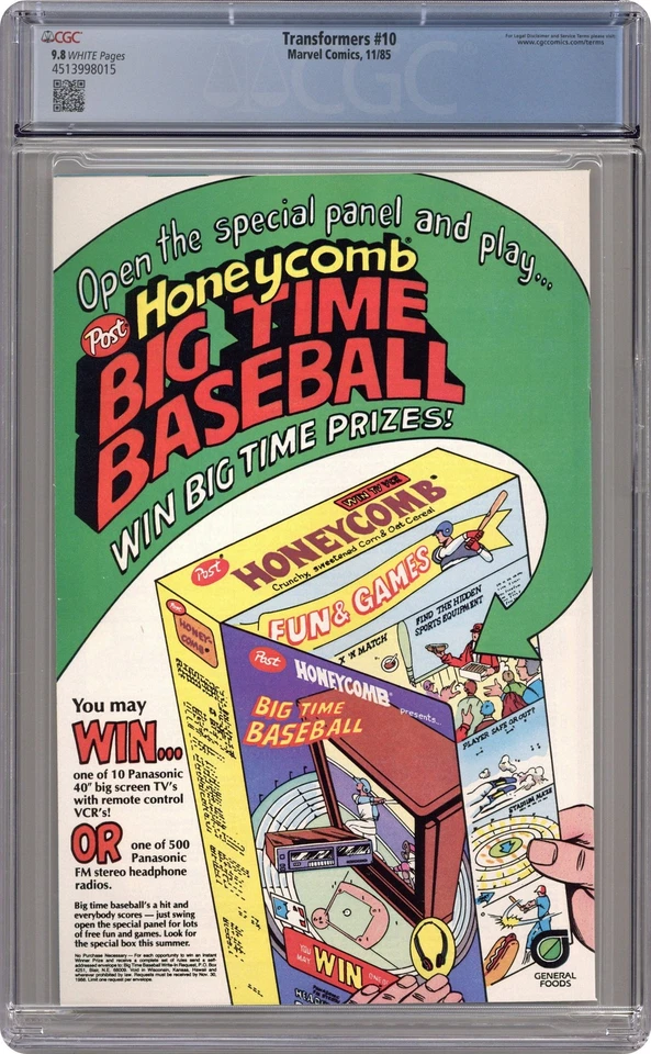 Transformers #10D CGC 9.8 1985 4513998015 Foto 2 de 2