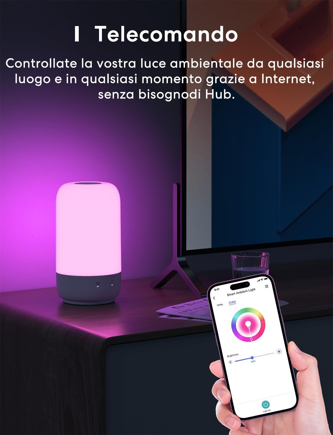 Lampada Da Comodino Smart LED Compatibile Alexa e Google - Offerta - 2