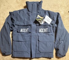 NWT MEDIUM SHORT FLYING CROSS FULL Double Zip SOFTSHELL JACKET Agent LAPD Navy