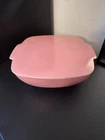RARE Vintage PYREX Pink Desert Dawn Hostess Serving Dish