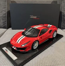 1/12 BBR Ferrari 488 Pista Rosso Corsa 322 Limited 20 PCs Large Car With Case