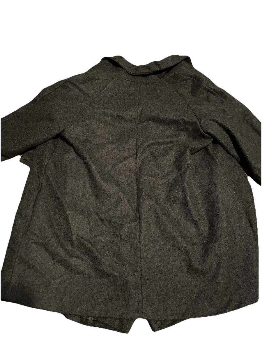 Jessica London Women’s Wool Silk Blend Open Front Cape Coat Size 16 View 6