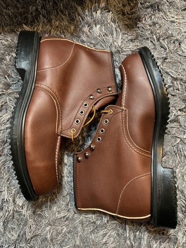 Red Wing 8249 6" Oil Resistant Long Wear Steel Toe Safety Work Boots Size 11 EEE - Picture 1 of 9