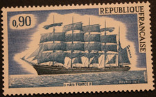 Timbre - FRANCE - 5 mâts France II - Neuf** - YT1762 - 1973