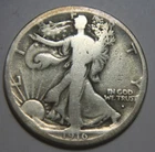 1916-S Liberty Walking Silver Half Dollar  - See Pics - No Reserve!