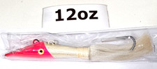 RedHead/White 1 2-ounce Sidewinder - Darter Jig!! "Hand made in USA" Go Deep!