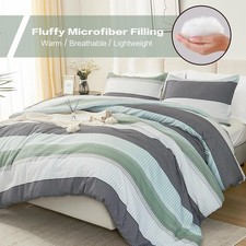 Size Comforter Set - 3 Pieces Lightweight Quilt Bedding King Sage Green