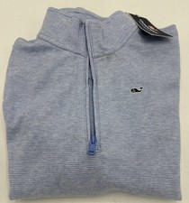 Vineyard Vines Youth Large Saltwater 1/4 Zip Jake Blue Pullover Sweatshirt NWD 