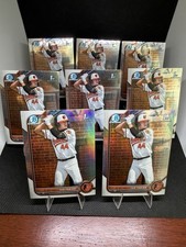 🔥Jud Fabian 2022 bowman Draft 8 card lot! 6 Base, 2 Refractor Baltimore Orioles