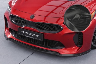 Cup Spoiler Lippe Front Ansatz Carbon Look für Kia Stinger GT CSL426-C