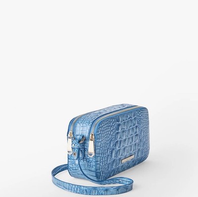 Brahmin Danica Aura Blue Melbourne Shoulder Bag Crossbody Purse