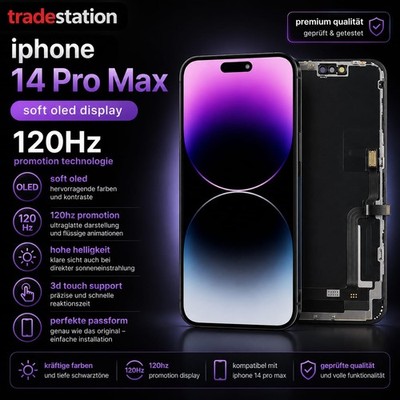 Für Apple iPhone 14 Pro Max Display Soft OLED 120Hz