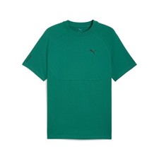 PUMA Pumatech Crew Neck Short Sleeve T-Shirt Mens Green Casual Tops 68459874