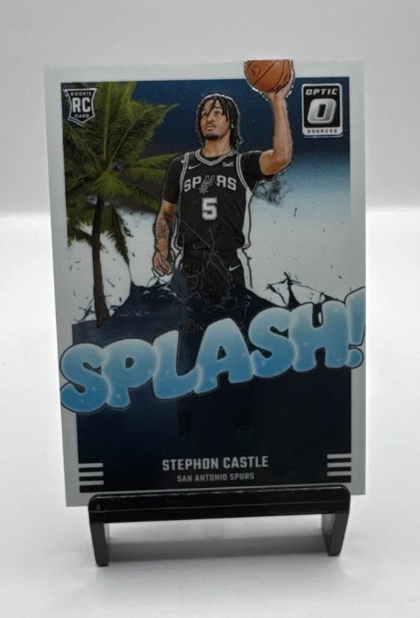 2024-25 Panini Donruss Optic - Splash! Stephon Castle #14 (RC) Spurs
