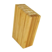 Shun Bamboo Steak Knife Block, 6 Slot Sidecar Steak Knife Holder, Made from G...