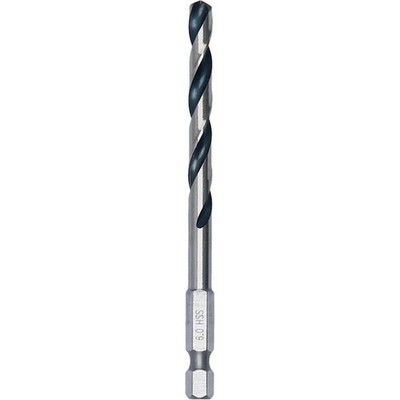 10x BOSCH HSS-Spiralbohrer PointTeQ mit Sechskantschaft, Ø 6,0  x 57 mm
