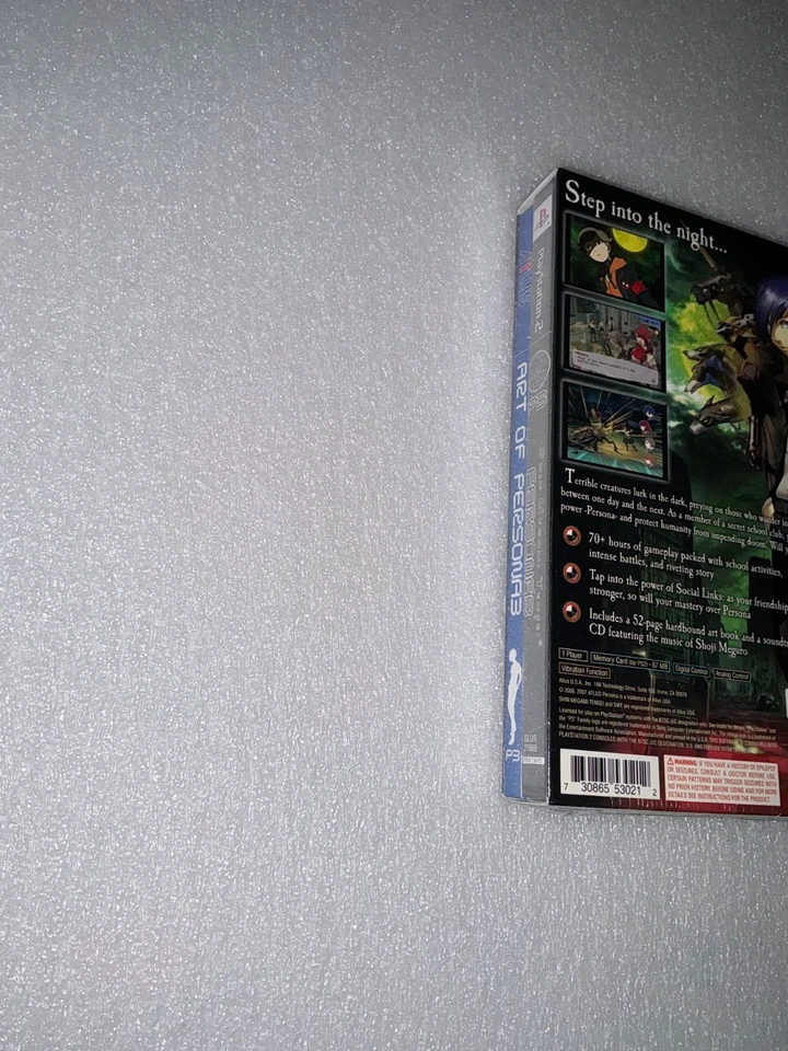 Shin Megami Tensei PERSONA 3  PS2 2007 FACTORY SEALED LIMITED EDITION NEW RARE - Image 3 of 4