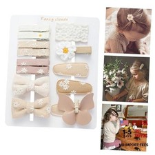 13 Pcs Hair Clips for Girls with Bows Butterfly 1 Count Pack of 13 neutral