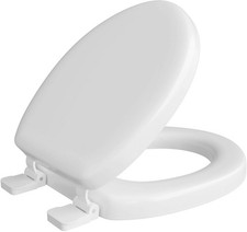 Jones Stephens C3B5R200 Round Closed-Front Toilet Seat and Lid - White