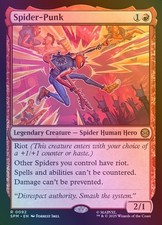 Foil Spider-Punk [Marvel's Spider-Man] #92 NM MTG