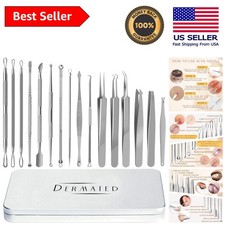 Multi-Functional Blackhead Remover Tools in Compact Metal Case - Travel Ready