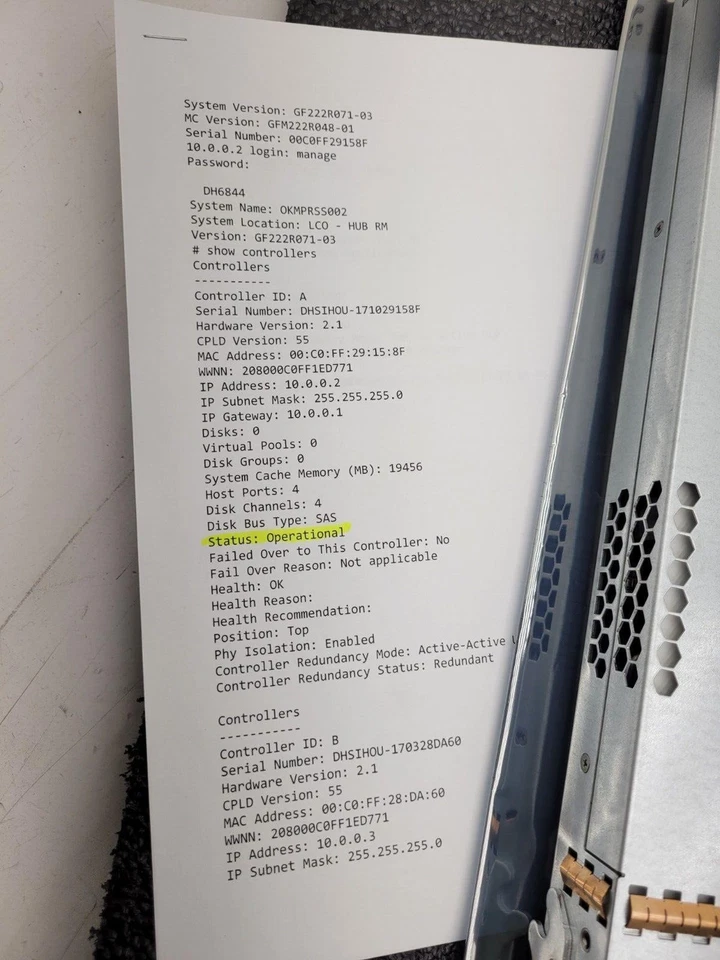 LOT OF 2  Quantum QXS iSCSI and FC Controller 3-07365-01 81-00000078-00-10 Lot B - Image 2 of 4