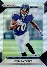 Chris Moore 2016 Panini Prizm Silver Prizms RC #282 Baltimore Ravens