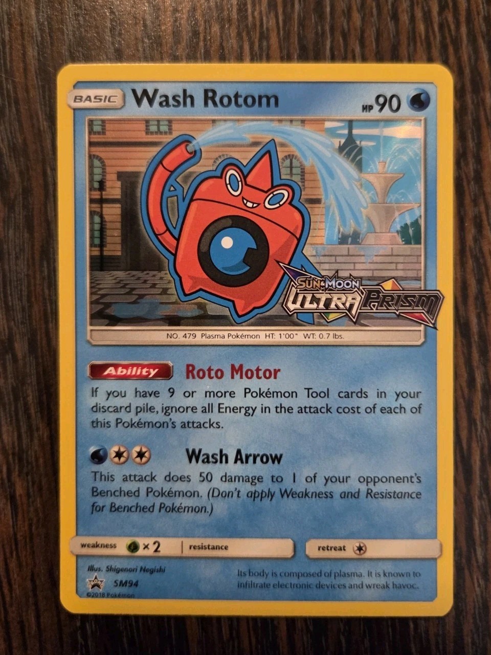Wash Rotom - (Prerelease) SM94 Sm Holo