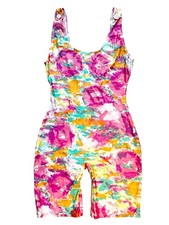 CHANEL Vintage Bodysuit Biker Multicolor CC P...