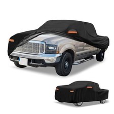 Universal Car Cover Waterproof All Fit for Truck Length Up to 220" Black