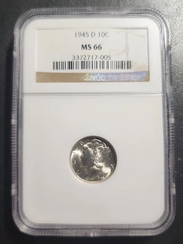 1945-D Mercury Dime MS -66