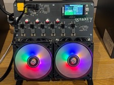 Bitaxe Nerd OCTaxe 12TH/s 12v 25A PSU included RGB Fans Brand New UK Quick Del