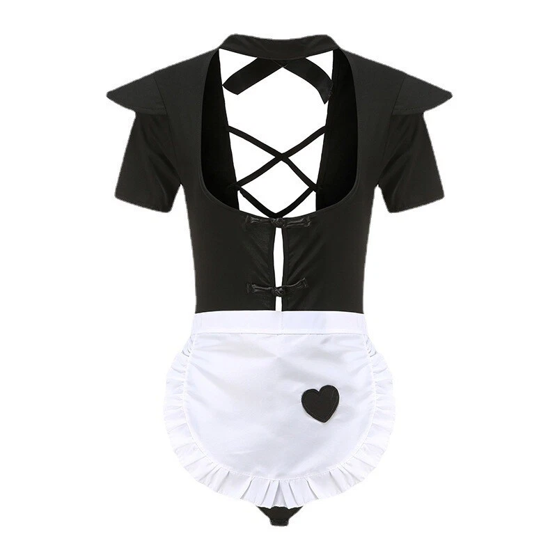 Abito da notte sexy donna lingerie miele damigella babydoll cosplay nightwear - Immagine 3 di 4