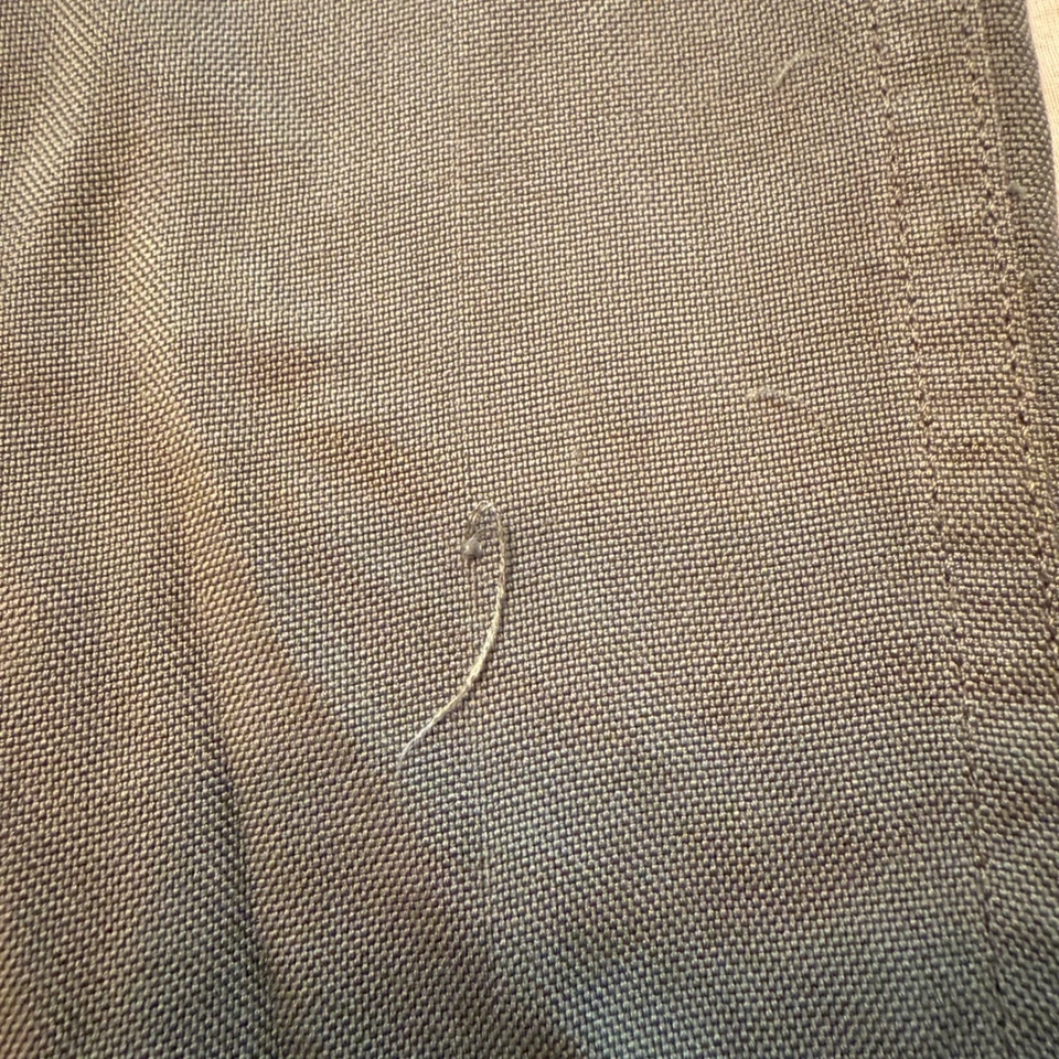 Structure Urban Wear 100% Silk Shirt Mens Medium Button Up Long Sleeve Olive - Image 4 of 4