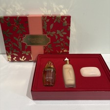 Vtg Estee Lauder Beautiful Fragrance 3 Pc Gift Set Perfume Soap Body Lotion Rare