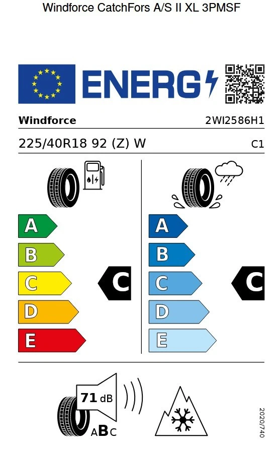 4x Ganzjahresreifen All Season Neureifen 225 40 R18 92W XL M+S Schneeflocke - Bild 2 von 3
