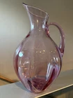 Blenko Glass #991 Optic Pitcher ROSE BY Winslow Anderson! STUNNING PIECE