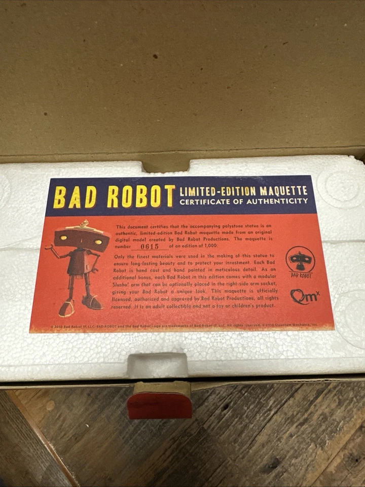 QUANTUM MECHANIX QMX ROBOT MALO #615 MAQUETA ESTATUA FIGURA JJ ABRAMS Foto 3 de 4