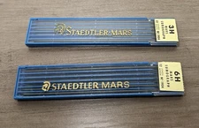 Vintage Staedtler Mars Technico Drawing Leads Lumograph No 1904 3H & 6H